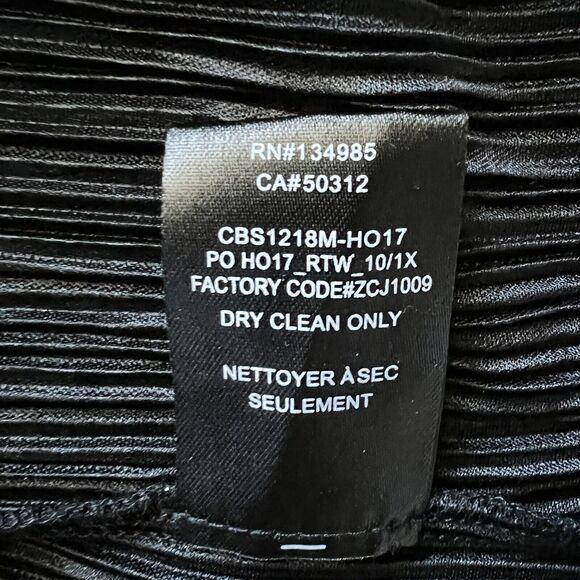 For Love And Lemons Skirt Womens Large Pleated Marion Gunmetal Metallic - Picture 12 of 14